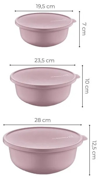 Caserole 3 buc. pentru mâncare – Hermia