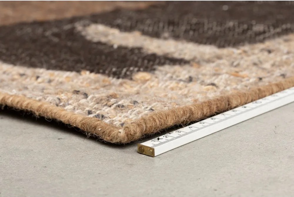 Covor maro din lână 160x230 cm Briton – Dutchbone