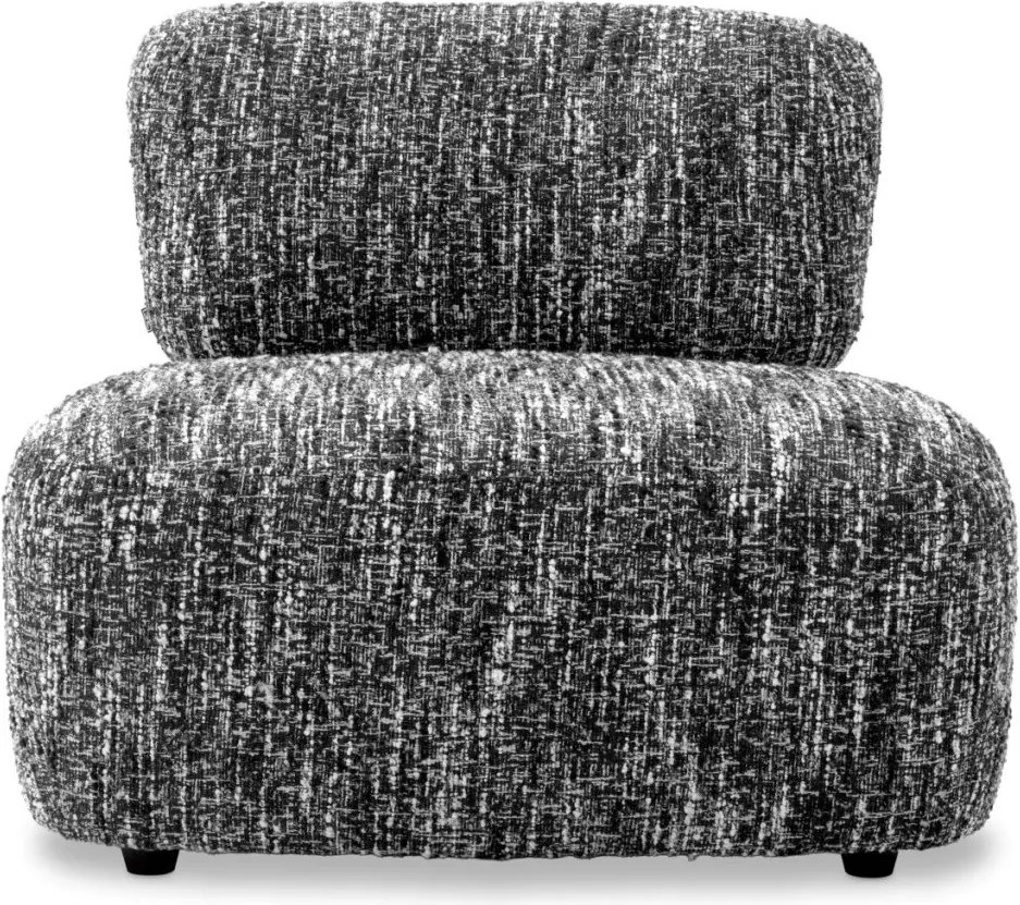 Fotoliu elegant design LUX Leon, Boucle sonata black