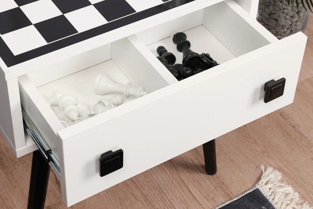 Măsuță pentru șach Chess (alb + negru). 1072667