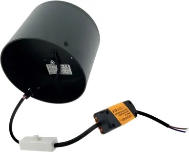 Spot LED, 10W, 230V, 3000/4000/6400K, diametru 12 cm, negru