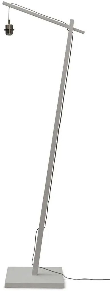 Lampadar eco din bambus cu ratan Tanami L white/disc, nat