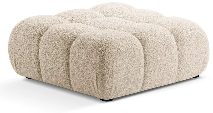Taburet modular bej cu tapițerie din țesătură bouclé Bellis – Micadoni Home