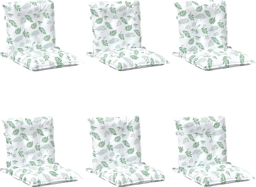 vidaXL Perne pentru exterior 6 pcs Alb 100 x 50 x 7 cm țesătură