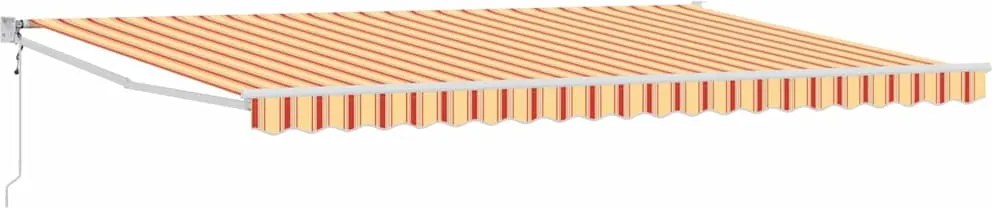 vidaXL Copertină Galben și portocalie 500 x 300 x 165 cm