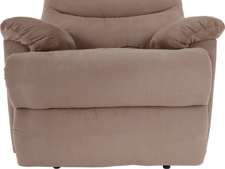 Fotoliu de masaj, reglabil, material textil grej TAUPE, LAMBERT