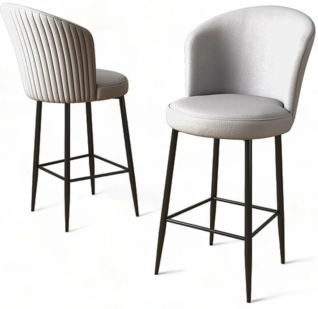 Set de scaune de bar Uras Grey, 4 buc.