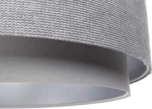 Lustră pe cablu DOBLO 1xE27/60W/230V d. 60 cm gri/argintiu