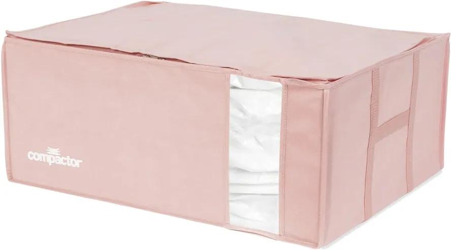 Cutie de depozitare cu vid pentru haine Compactor Pink Edition, 210 l