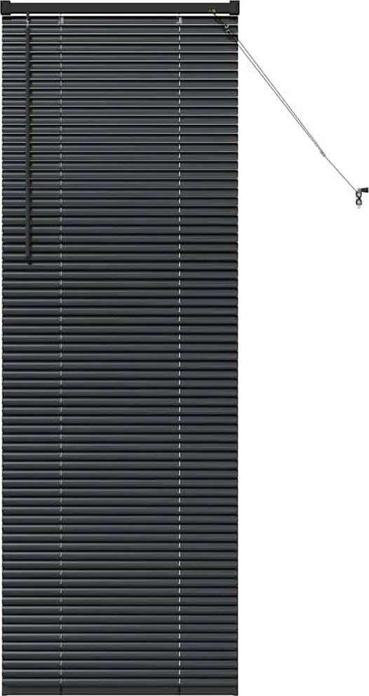 vidaXL Jaluzele venetiene Manual Negru 175 x 65 cm Aluminiu
