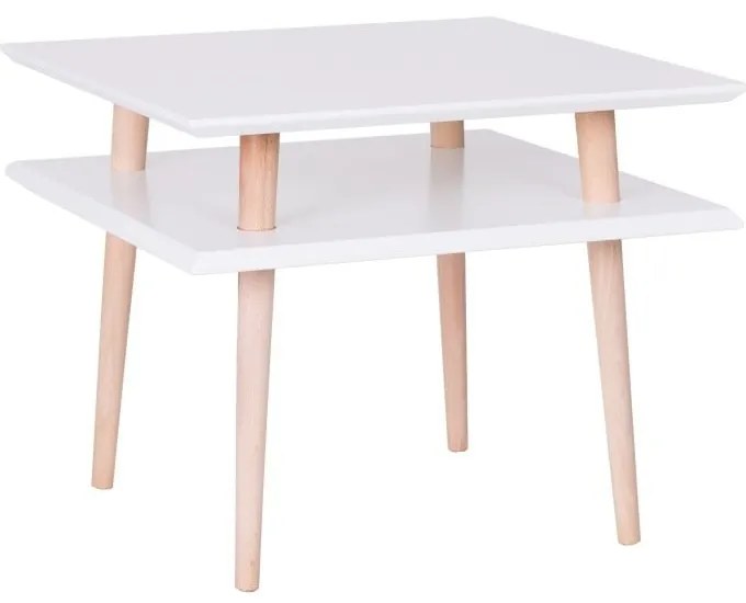 Măsuță cafea Ragaba Square, 55 x 55 cm, alb