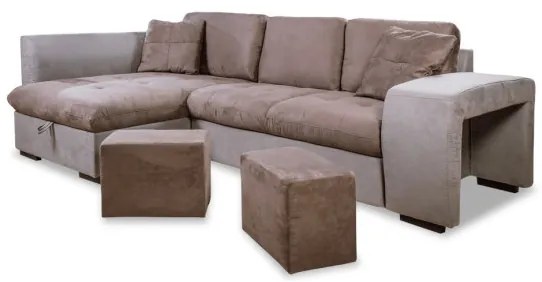 Coltar Extensibil Cu Lada Bata, Stanga, 5 Locuri, 267 X 153 Cm