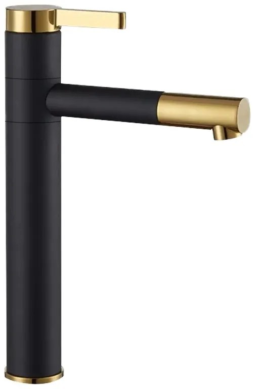 Baterie Smart negru mat gold inalta – H 29,5 cm