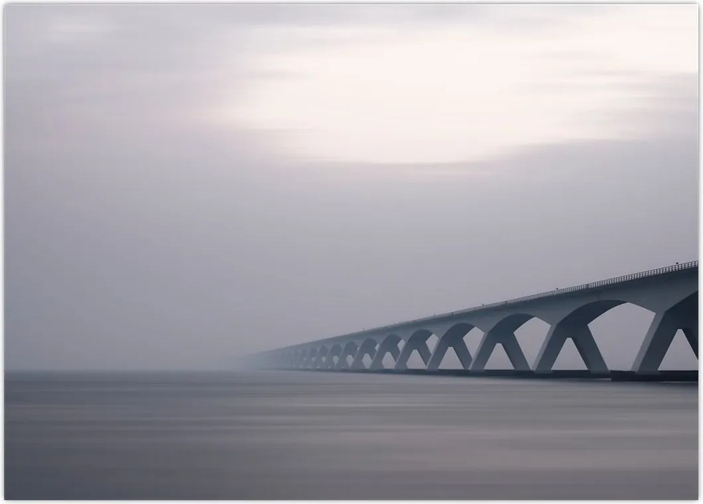 Tablou - Podul în ceață (70x50 cm)