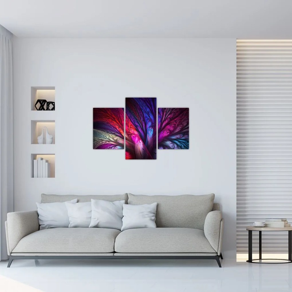Tabloul abstract cu copacul (90x60 cm)