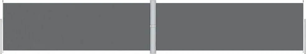 vidaXL Copertină laterală retractabilă, antracit, 180x1000 cm