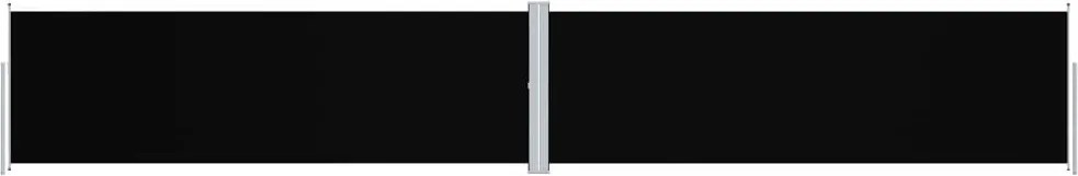 vidaXL Copertină laterală retractabilă, negru, 160x1000 cm