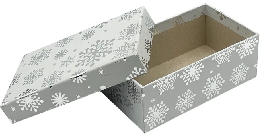Cutie cadou Craciun MAGIC, Argintiu, 17x10x6.5cm