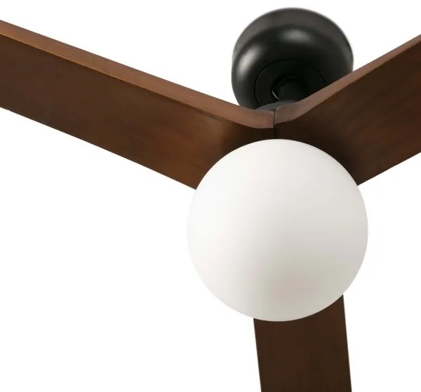 FARO 34276WT-11L - Ventilator KLIM L 1xE27/15W/230V nuc/ negru Ø150cm WT+DO