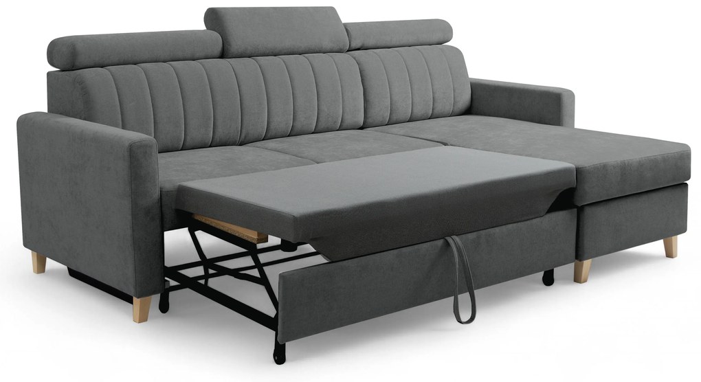 Colțar extensibil Vario universal dreapta/stânga - șenilă gri Wind 89