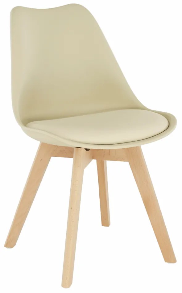 Scaun, cappuccino vanilie fag, BALI 2 NEW - Livrare rapida Bej