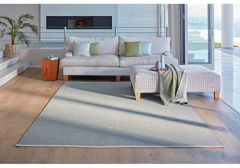 Covor tip traversă pentru interior și exterior verde deschis 60x150 cm Mono Sage Army – Pappelina