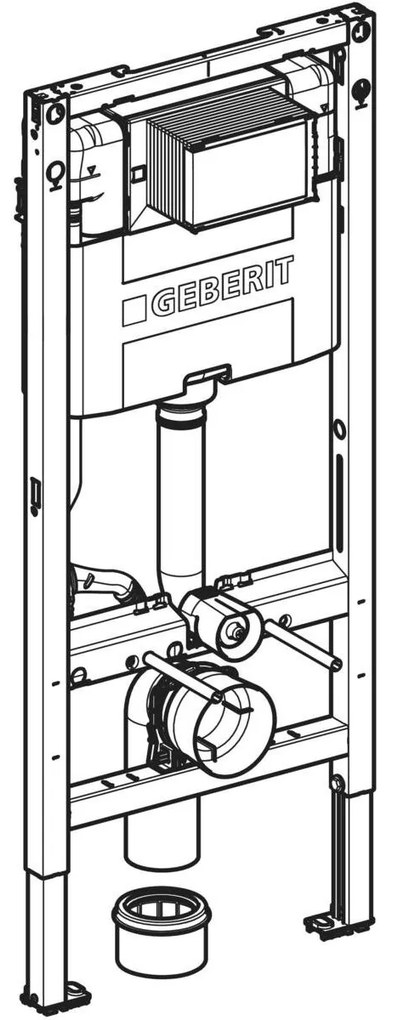 Cadru wc suspendat 12 cm Duofix cu rezervor wc incastrat Geberit Sigma