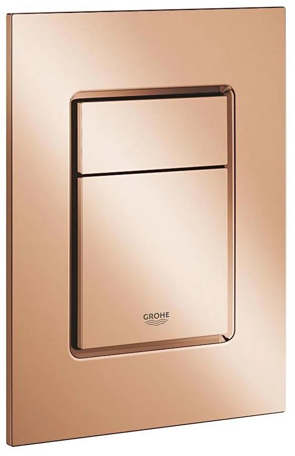 GROHE 37535DA0 - Placă de acționare SKATE COSMOPOLITAN S 130 × 172 mm, bronz