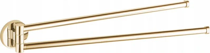 Mexen Remo cuier dublu rotativ pentru prosoape, auriu - 70507255-50