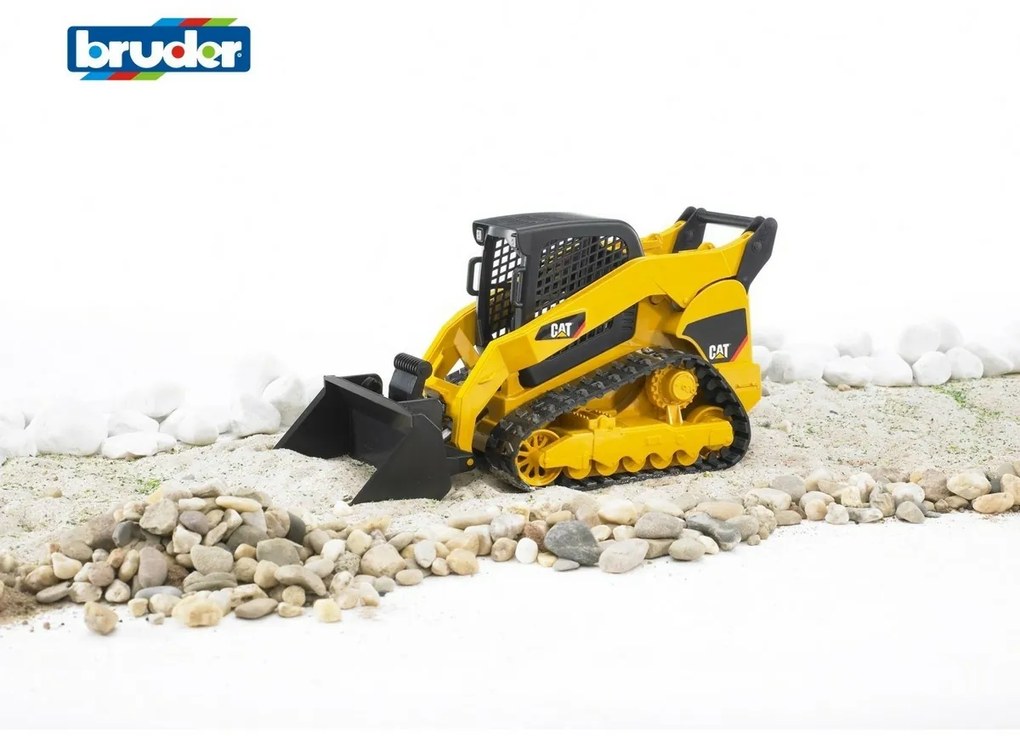 Excavator cu șenile și încărcător frontal CATBruder 2136, 25,5 x 11,5 x 13 cm