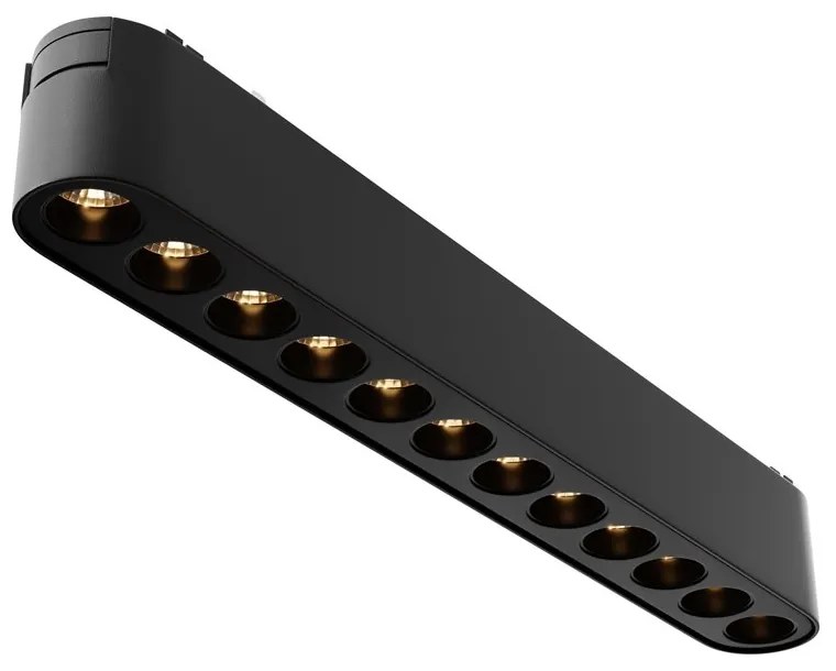 Modul LED, accesoriu pentru sina magnetica Radity, Points negru 12W 3000K