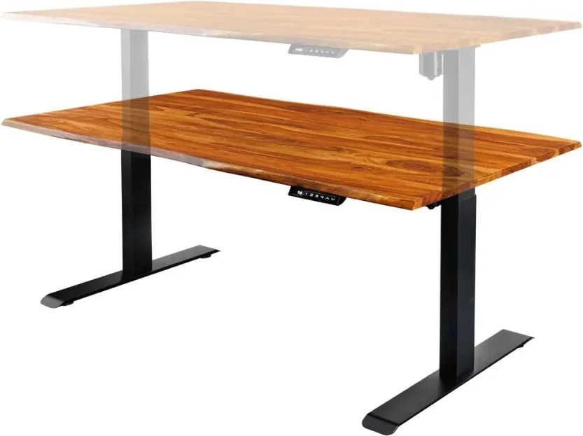 Birou cu inaltime reglabila electrica Mammut 140cm, sheesham