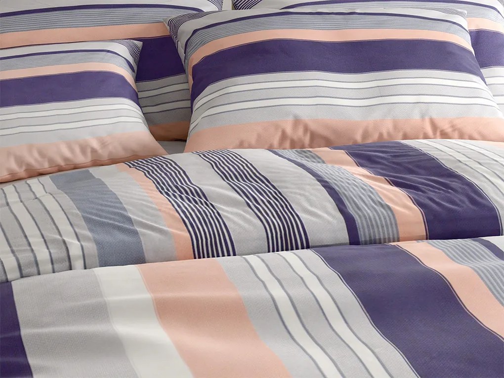 Lenjerie de pat din bumbac gri, NABON