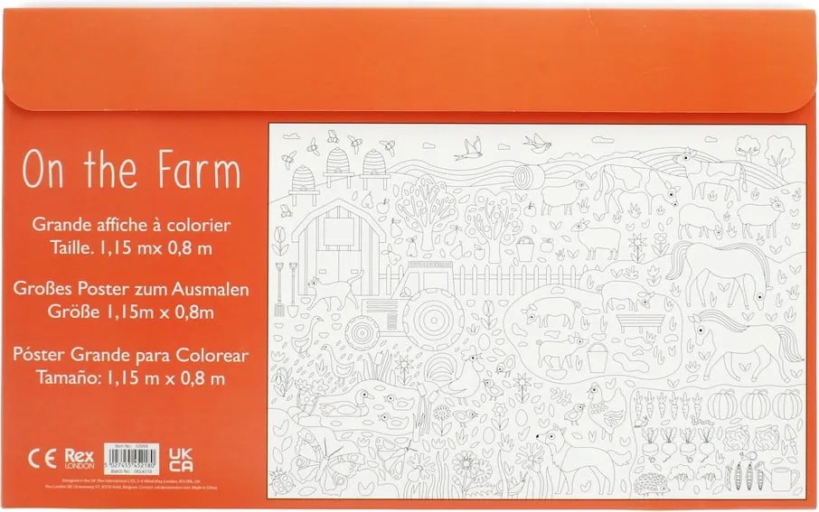 Cărți de colorat On the Farm – Rex London