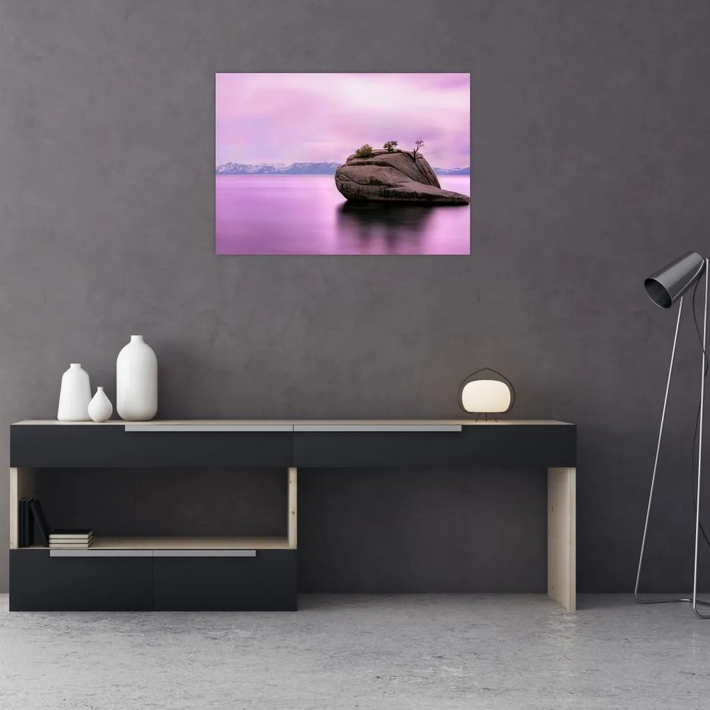 Tablou cu piata în mare (70x50 cm)