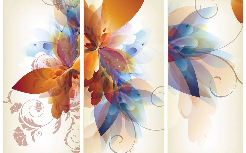 Fototapet - Arta din flori - abstact (152,5x104 cm)