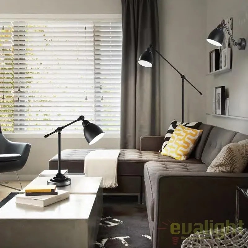 Lampadar, lampa de podea cu brat reglabil, finisaj nickel, NEWTON PT1 015286