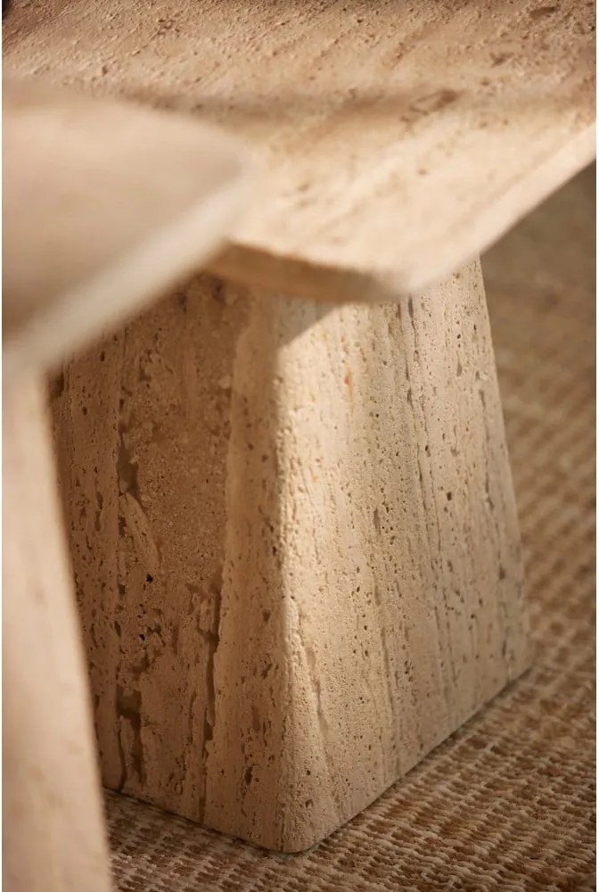 Măsuță auxiliară cu blat din piatră 45x45 cm Kepami – Light &amp; Living