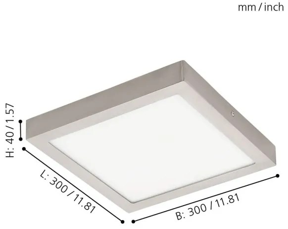 Eglo 96681 - Plafonieră LED RGBW dimabilă FUEVA-C LED/21W/230V