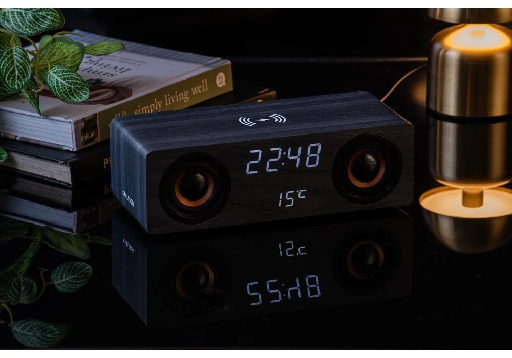 Radio cu ceas deșteptător digital cu încărcător wireless Classic BT – Karlsson