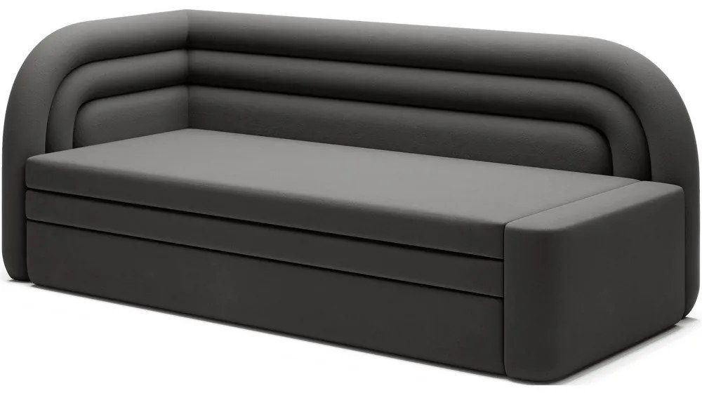 Canapea taupe extensibilă/cu spațiu de depozitare cu tapițerie din catifea cu colț pe partea stângă 223 cm Fabillo – ELTAP