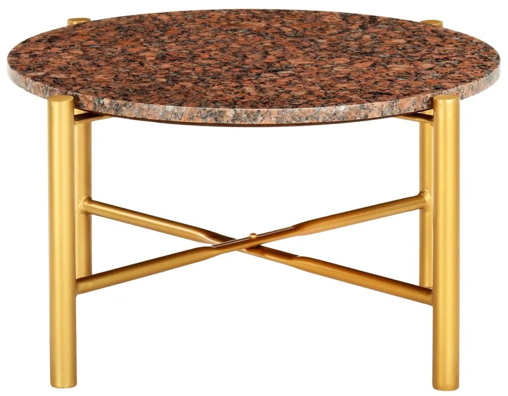 286451 vidaXL Măsuță de cafea maro 60x60x35 cm piatră cu textură de marmură