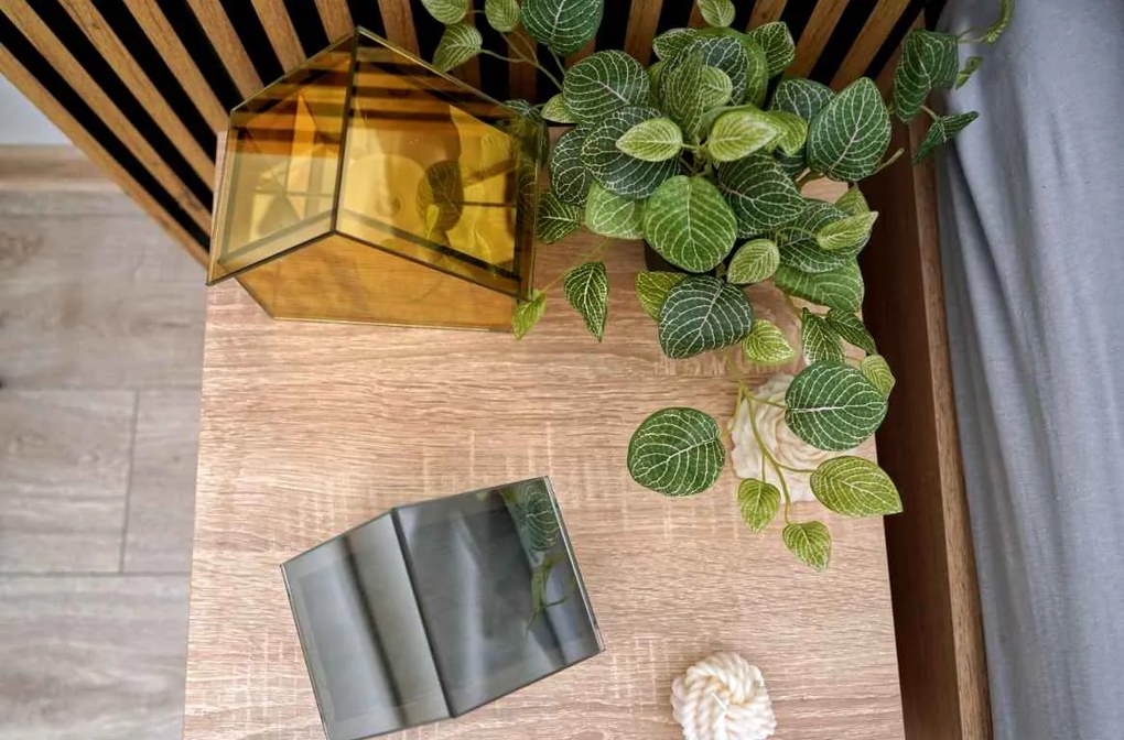 Casuta de sticla cu LED ELITE, gri - mai multe dimensiuni Marime: L