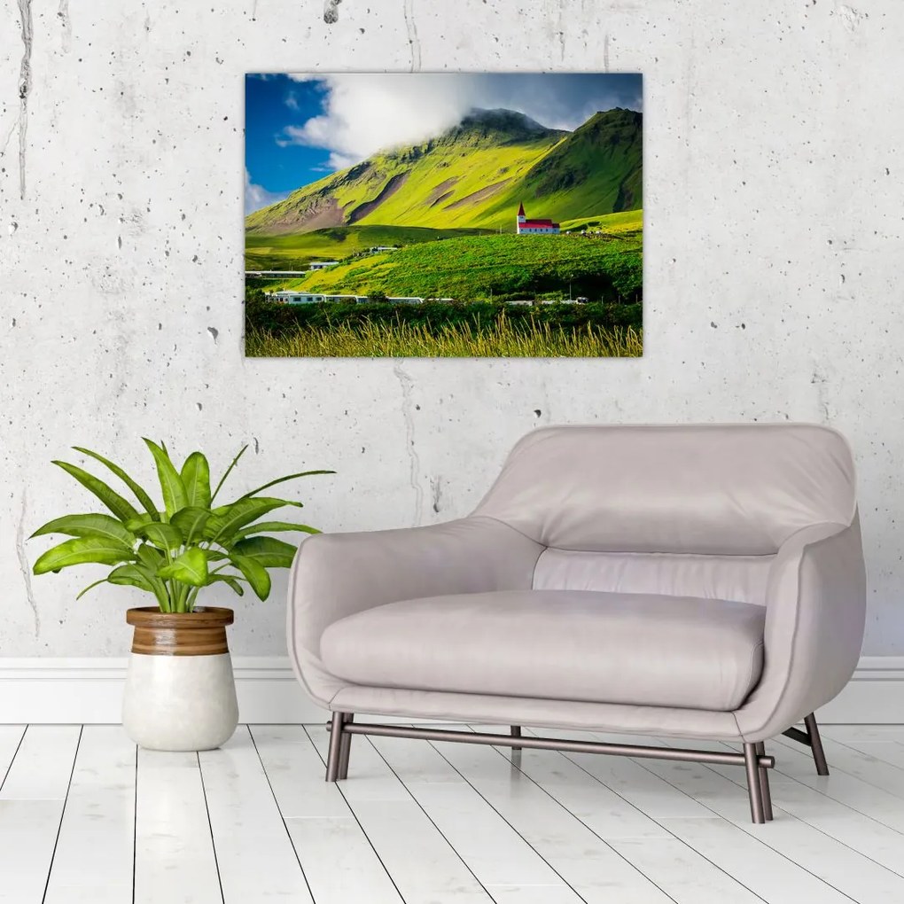 Tablou cu peisaj montan (70x50 cm)