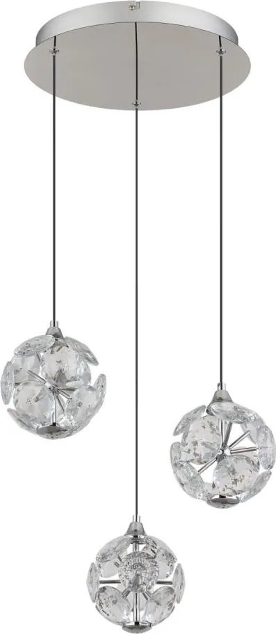 Globo 16047-3HC - Lustră suspendată pe cablu VIRINA, LED/24W/230V