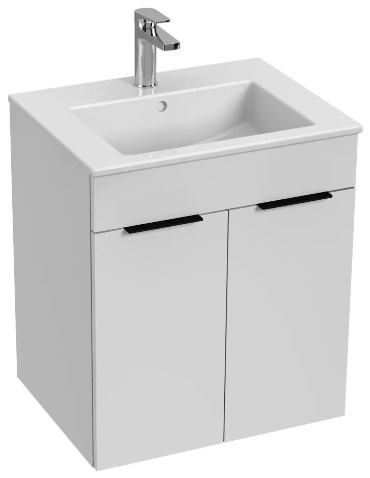 Dulap de baie cu lavoar JIKA H4536111763001 CUBE 60,7x65 cm alb