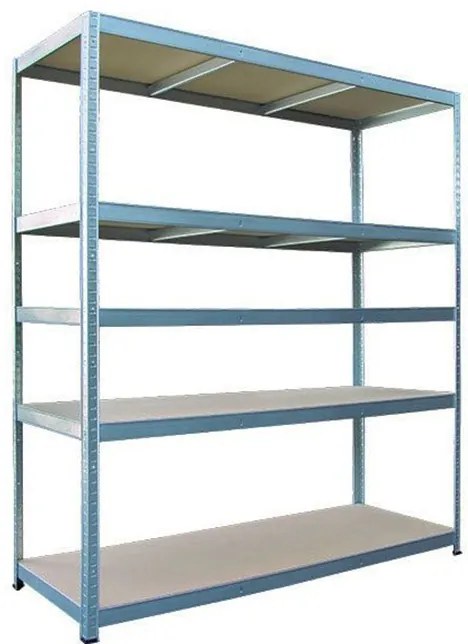 Etajera metalica cu 5 rafturi, otel galvanizat, 160x60x180 cm