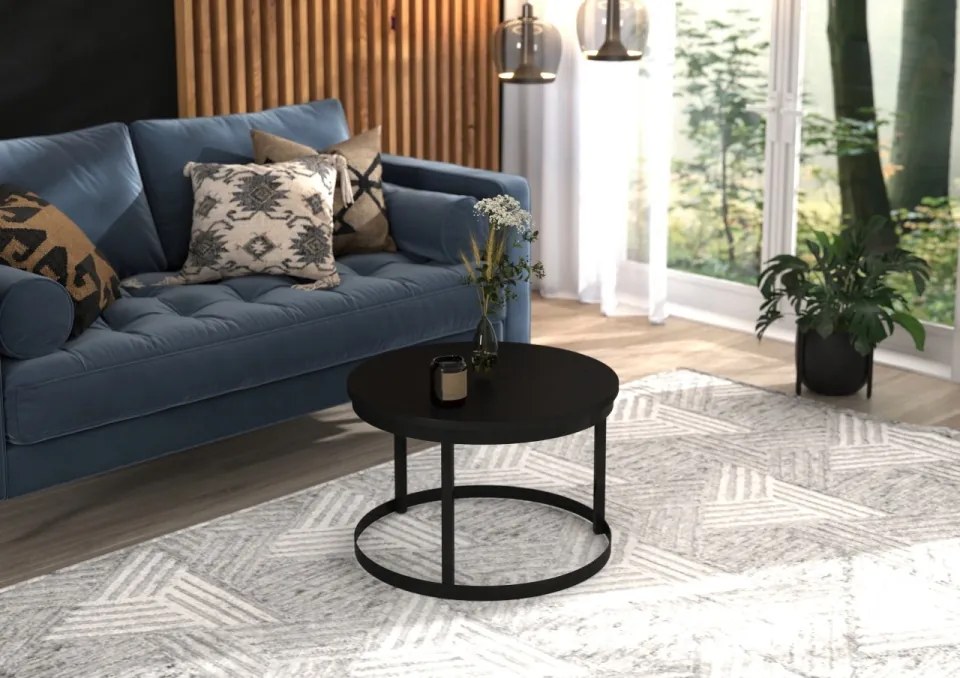 Măsuță de cafea RINEN, ADRK Furniture (Culoare: Auriu / Alb)