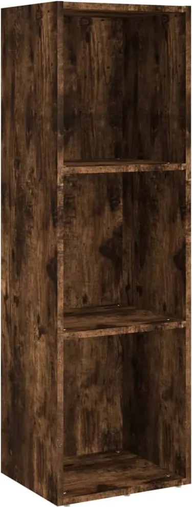 vidaXL Bibliotecă/dulap TV stejar afumat, 36x30x114 cm, lemn prelucrat
