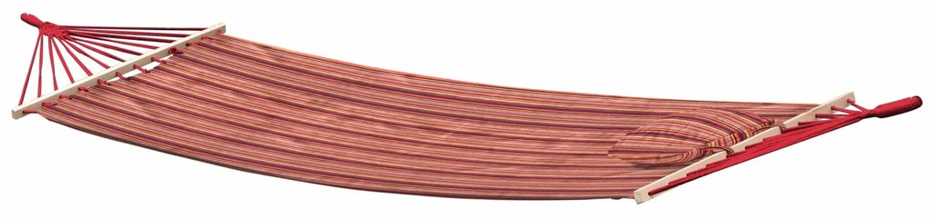 Hamac multicolor cu bare din lemn 100 80 x 200 cm,perna inclusa